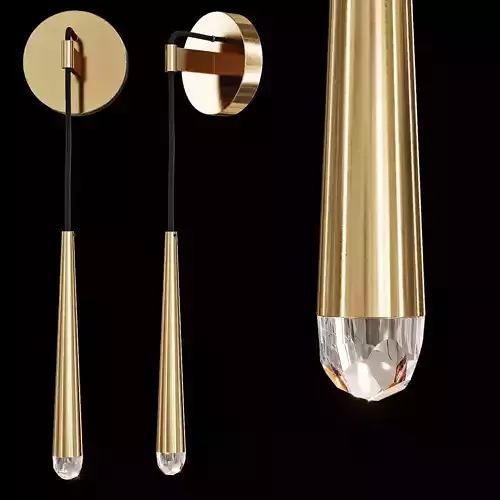 Restoration Hardware AQUITAINE SCONCE Brass