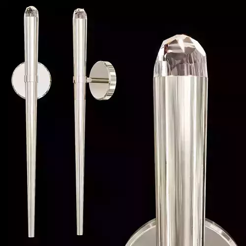 Restoration Hardware AQUITAINE TORCH SCONCE Nickel