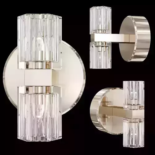 Restoration Hardware ARCACHON DOUBLE SCONCE Nickel