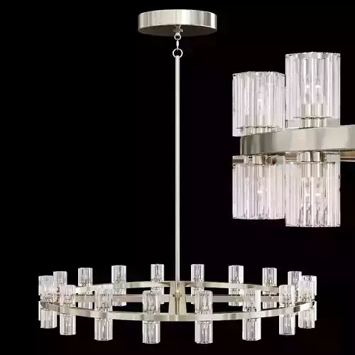 Restoration Hardware ARCACHON ROUND CHANDELIER 36 Nickel
