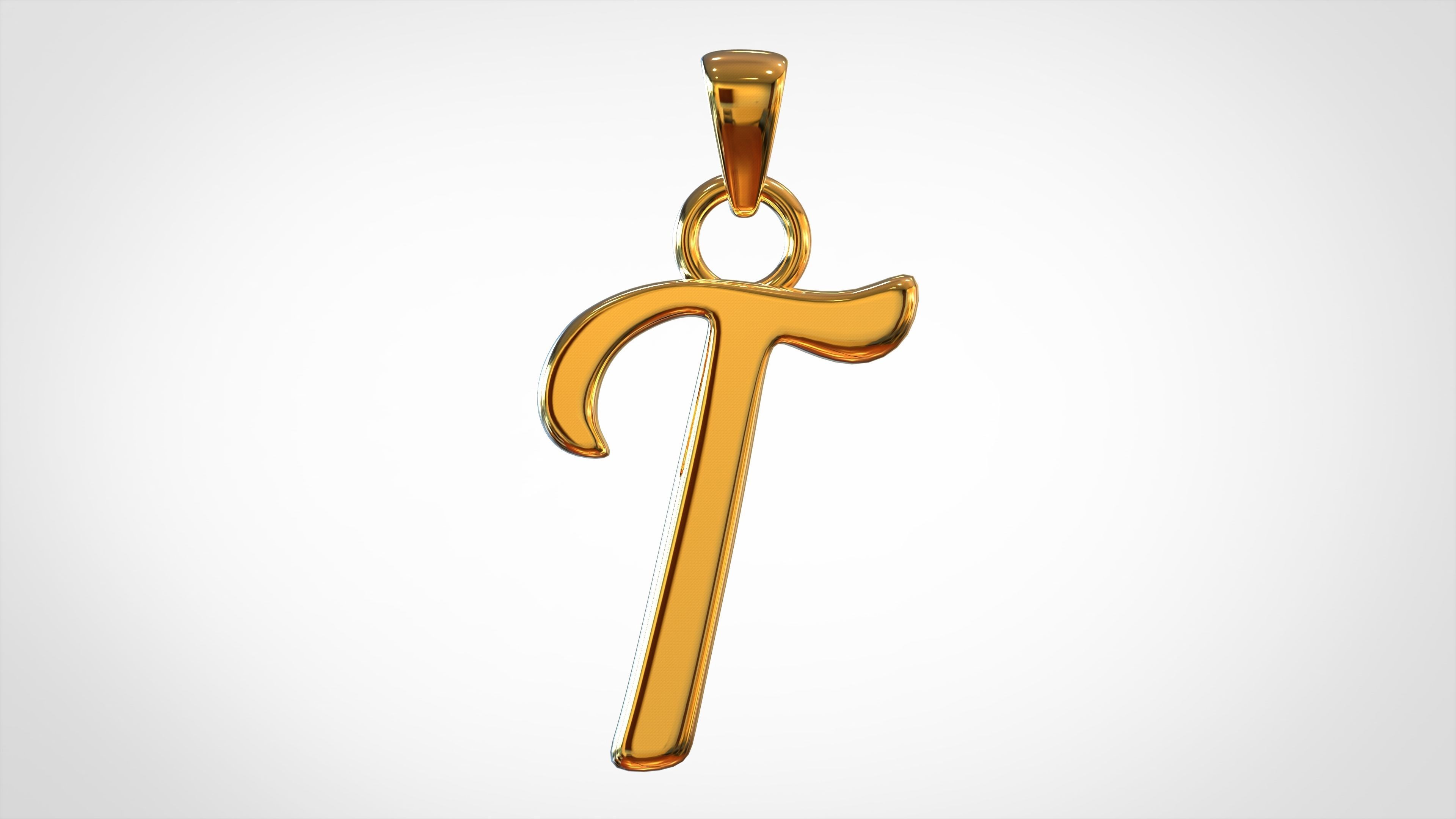 Nautilus Pompilius Font T Pendant 3D print model_1