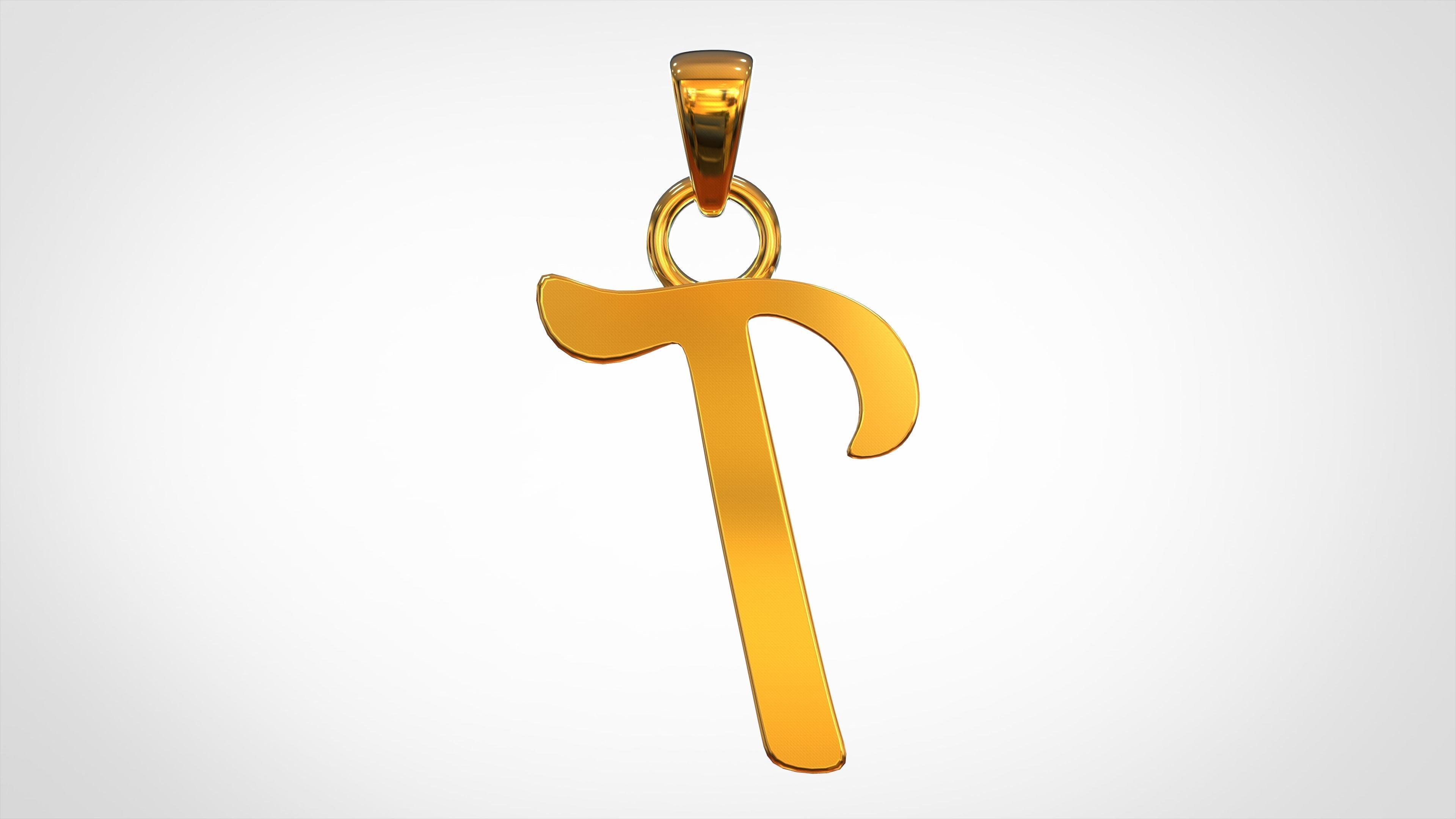 Nautilus Pompilius Font T Pendant 3D print model_3