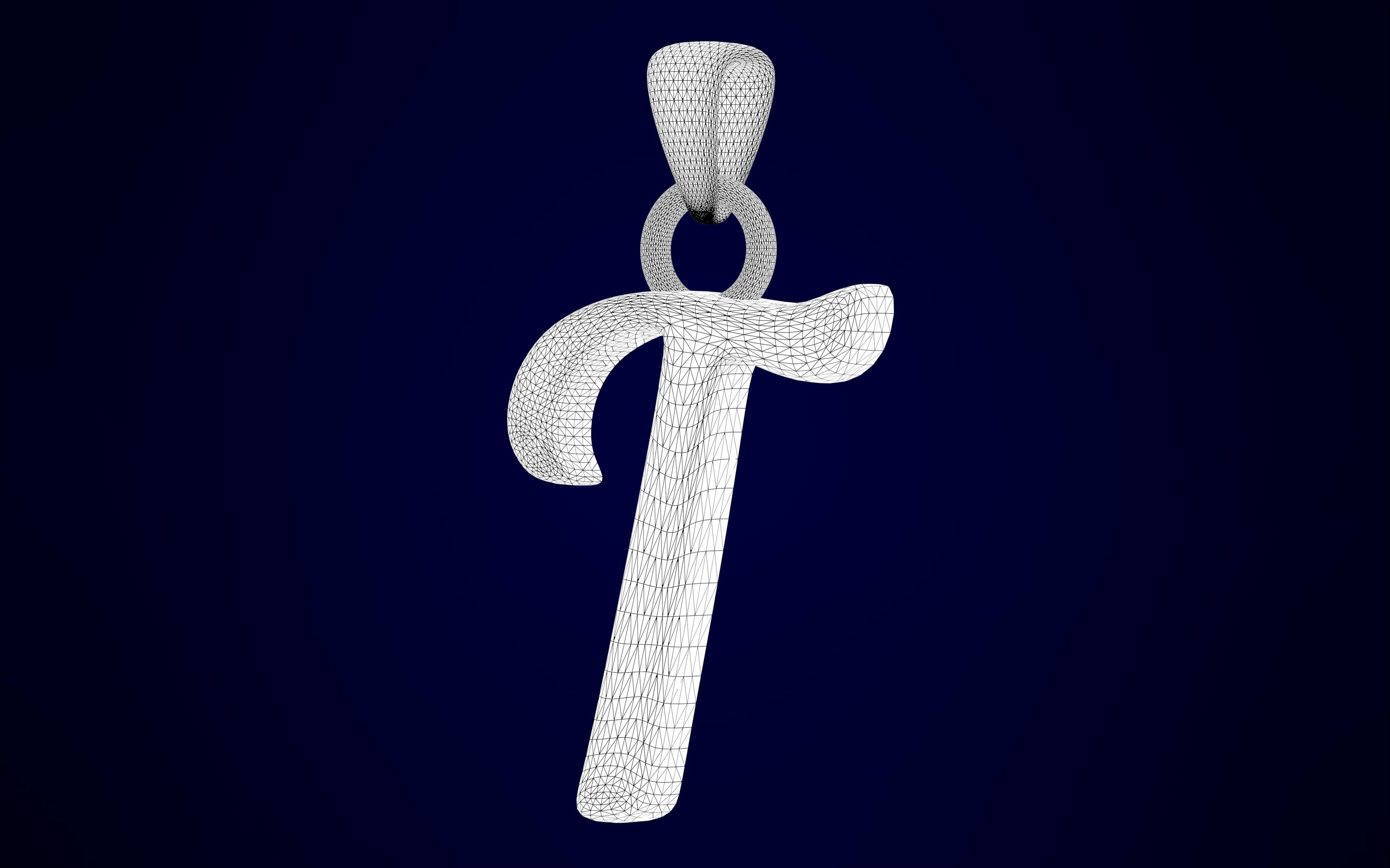 Nautilus Pompilius Font T Pendant 3D print model_8