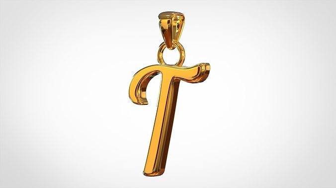 Nautilus Pompilius Font T Pendant 3D print model