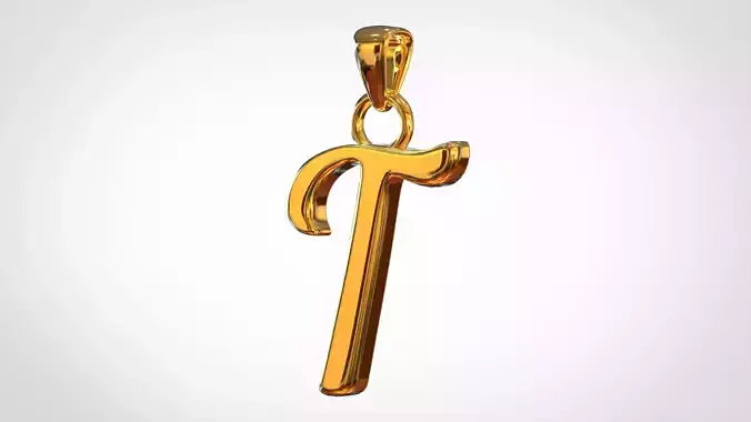 Nautilus Pompilius Font T Pendant 3D print model
