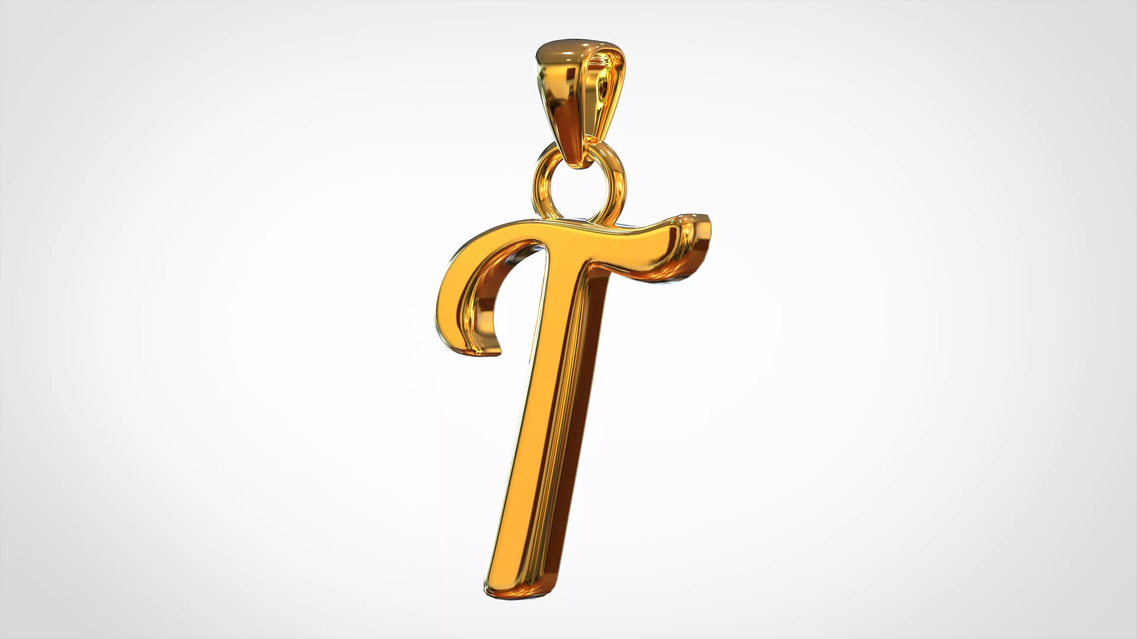 Nautilus Pompilius Font T Pendant 3D print model_0