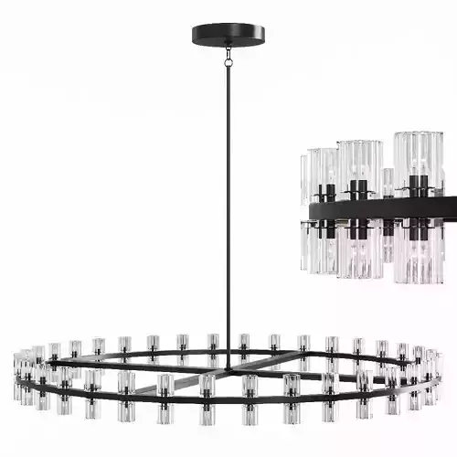 Restoration Hardware ARCACHON ROUND CHANDELIER 60 Black