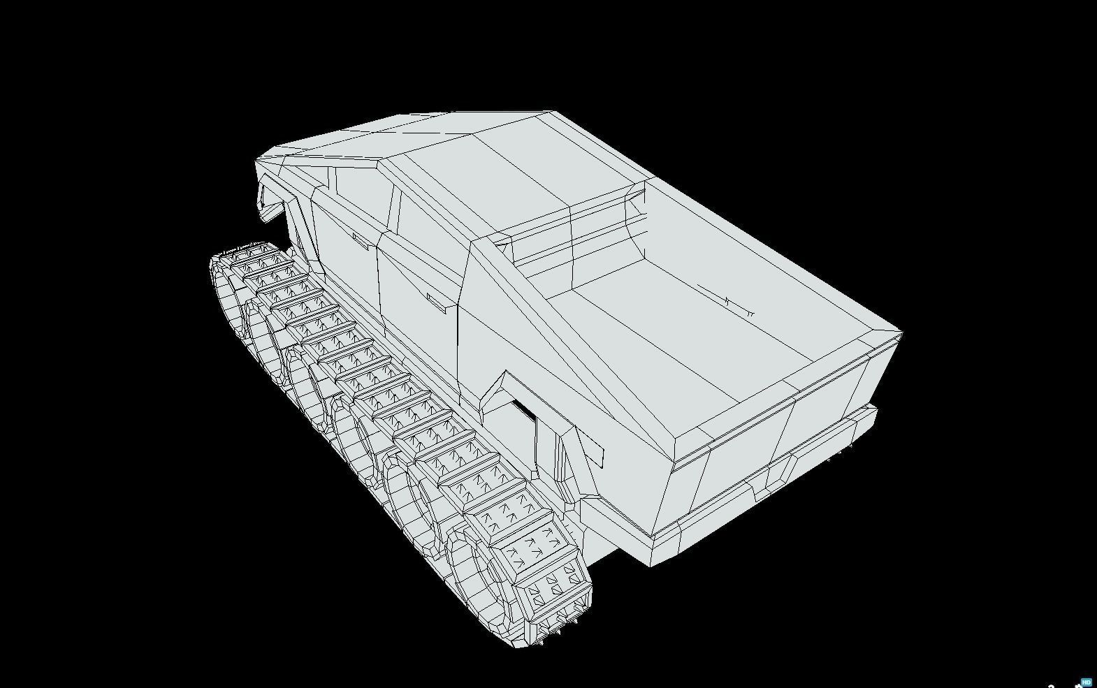 Tesla Cybertruck Low-poly 3D model_28