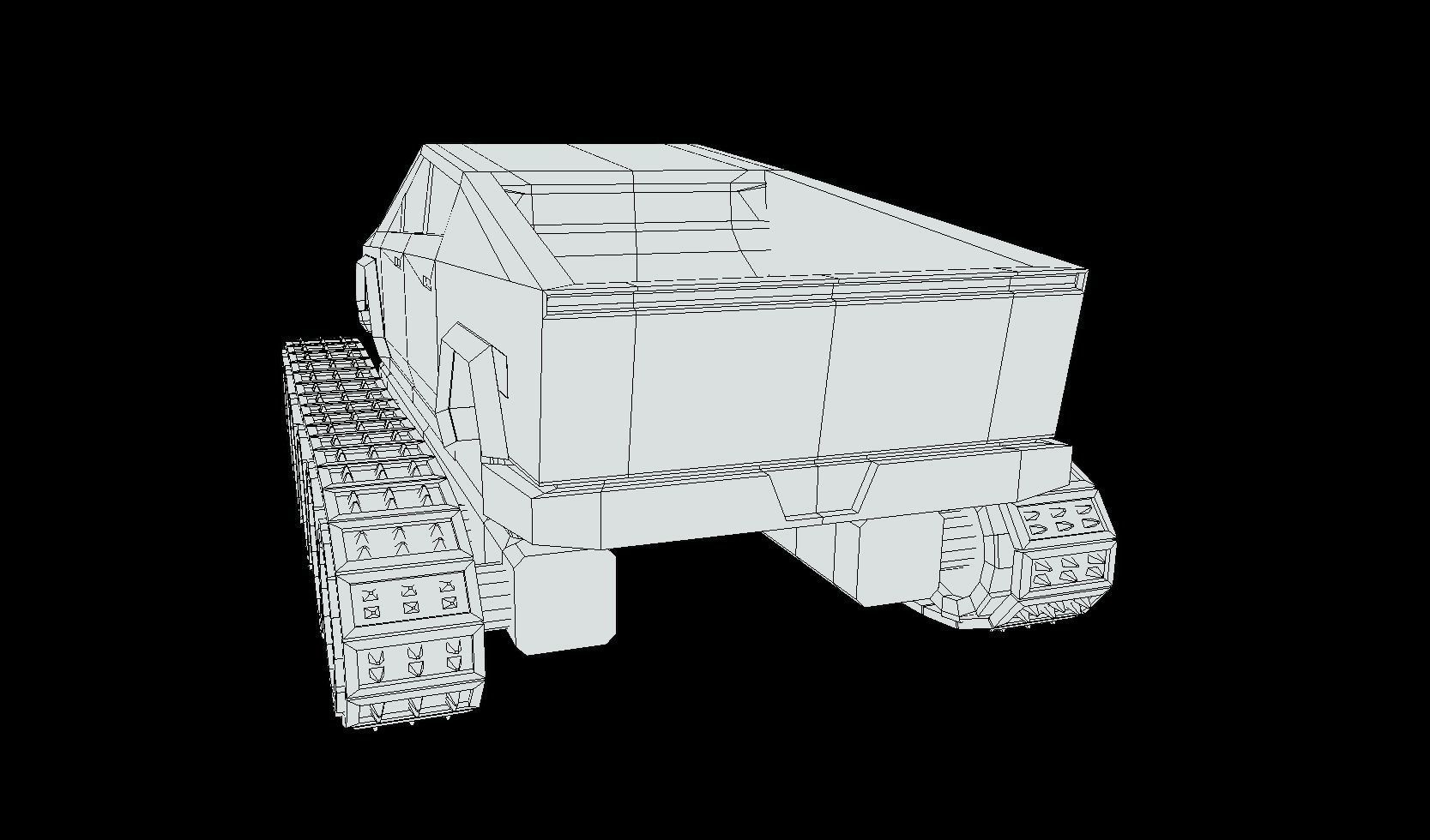 Tesla Cybertruck Low-poly 3D model_26