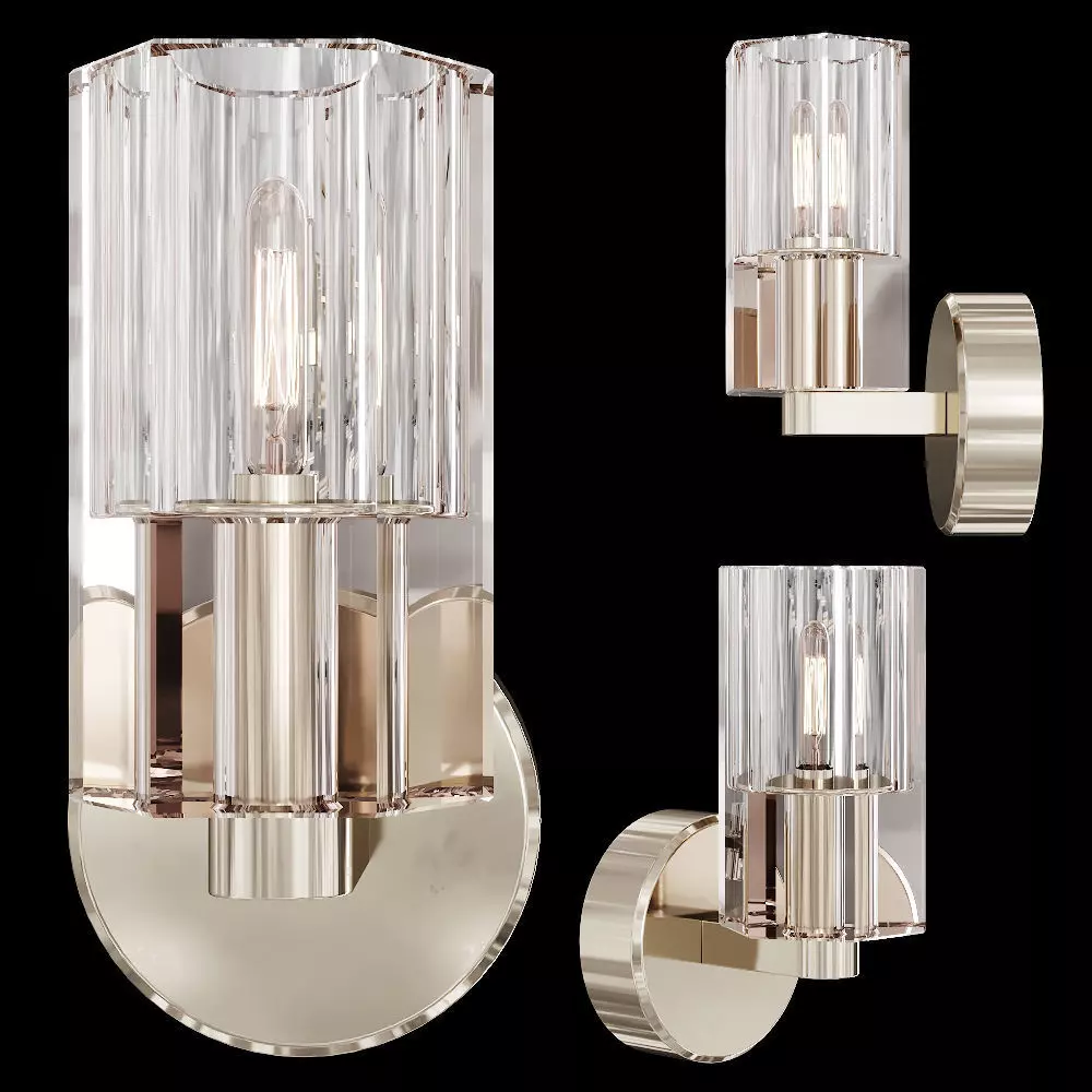 Restoration Hardware ARCACHON SINGLE SCONCE Nickel 3D model_0