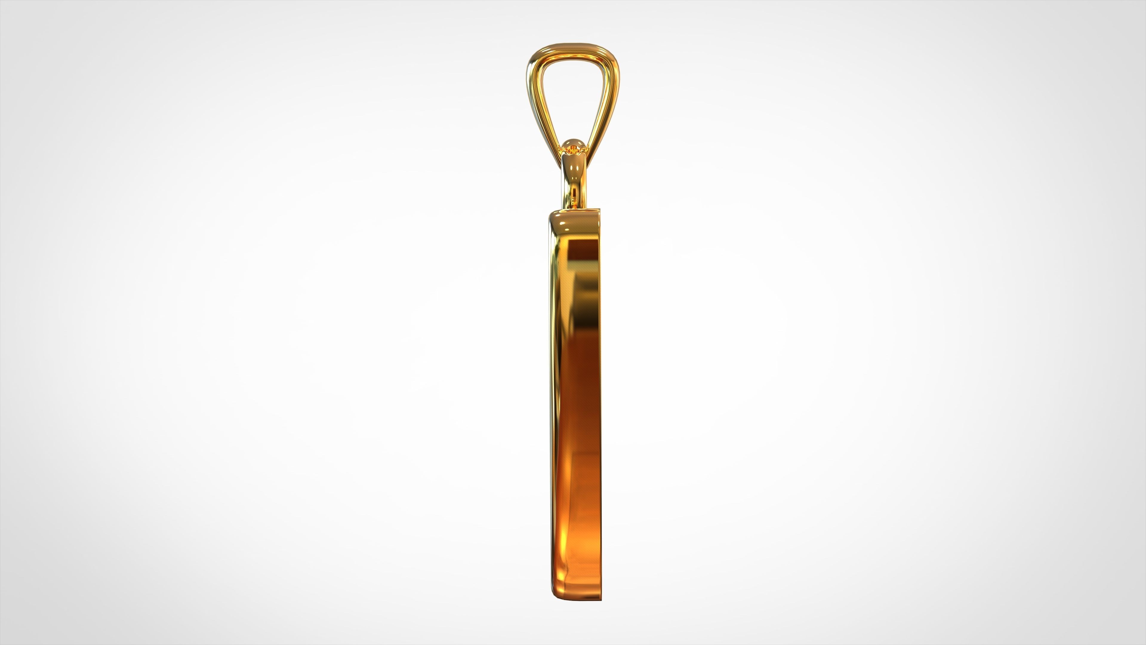 Nautilus Pompilius Font U Pendant 3D print model_2