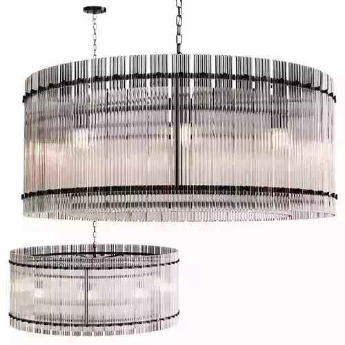 Restoration Hardware SAN MARCO 1-TIER ROUND CHANDELIER 36 Black