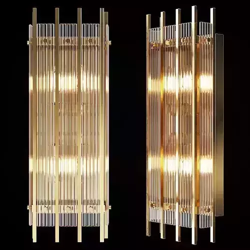 Restoration Hardware SAN MARCO DOUBLE SCONCE Brass