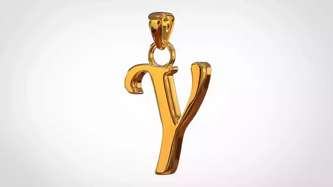 Nautilus Pompilius Font Y Pendant 3D print model