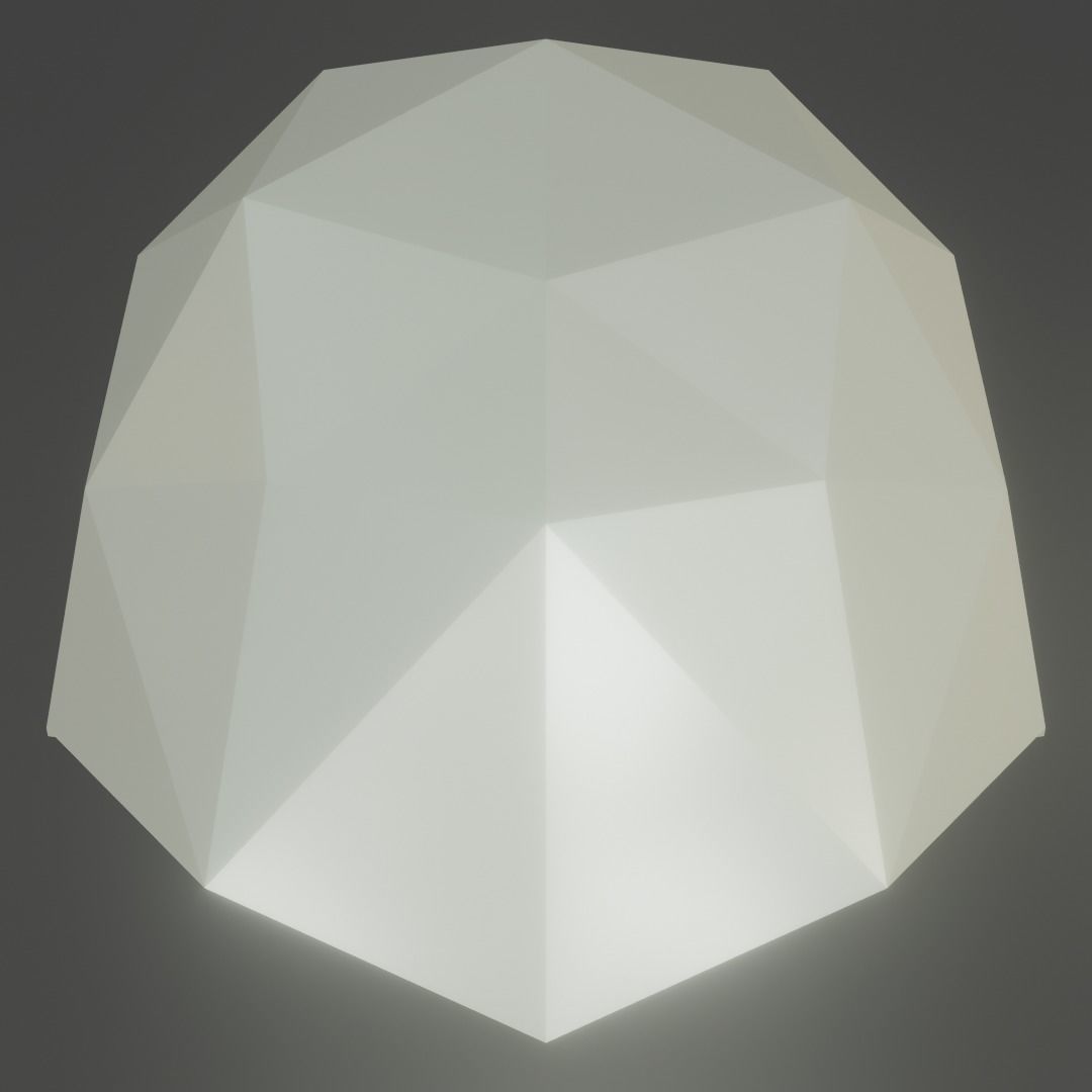 CARTOON SKULL - BLENDER Low-poly 3D model_10