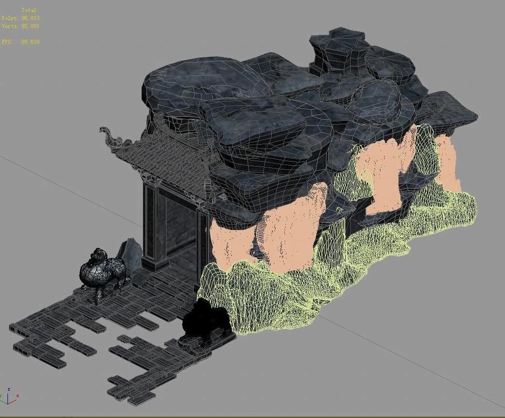 TangJourney to the West - underground city entrance 3D model_1