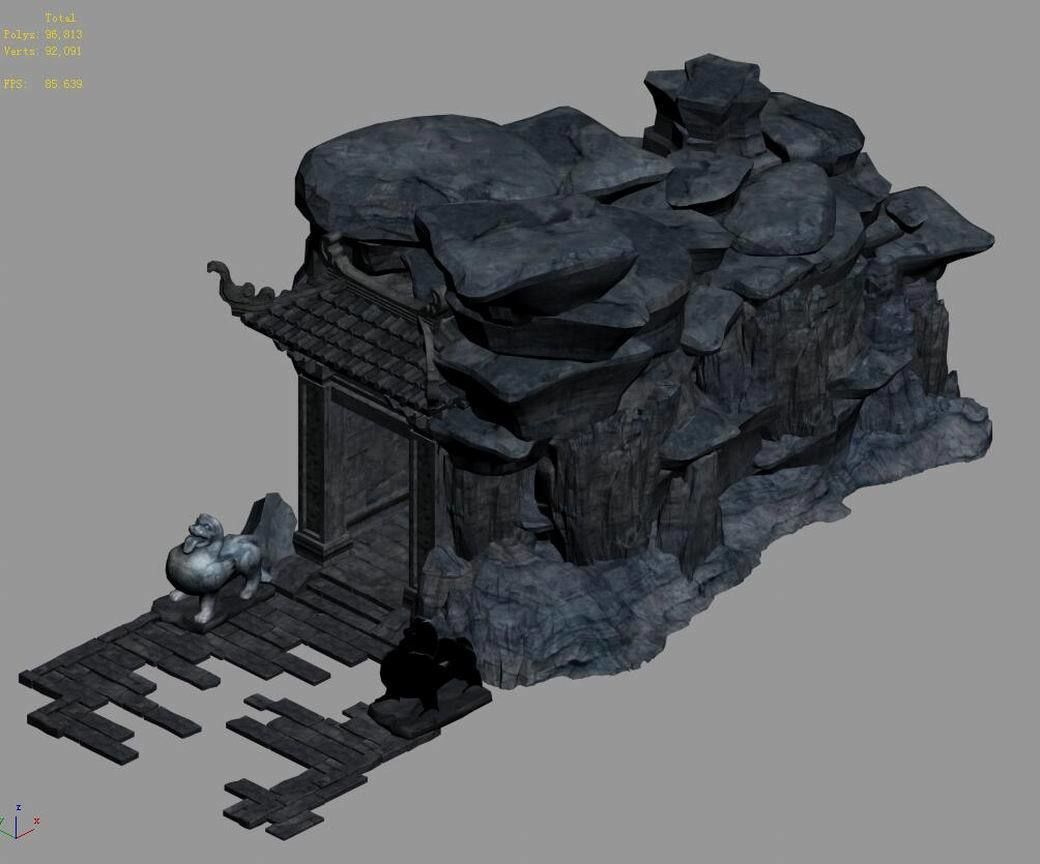 TangJourney to the West - underground city entrance 3D model_2