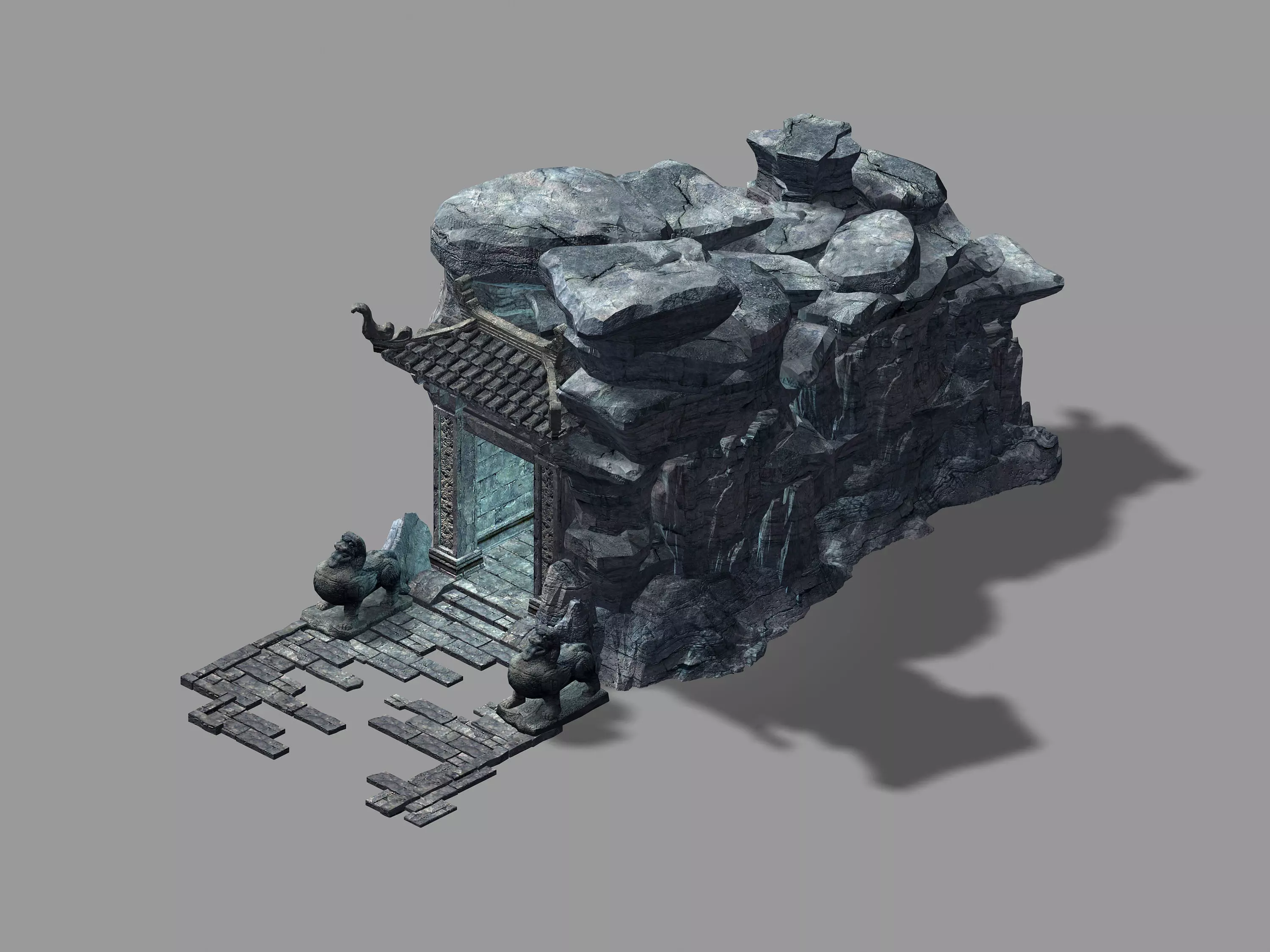 TangJourney to the West - underground city entrance 3D model_0