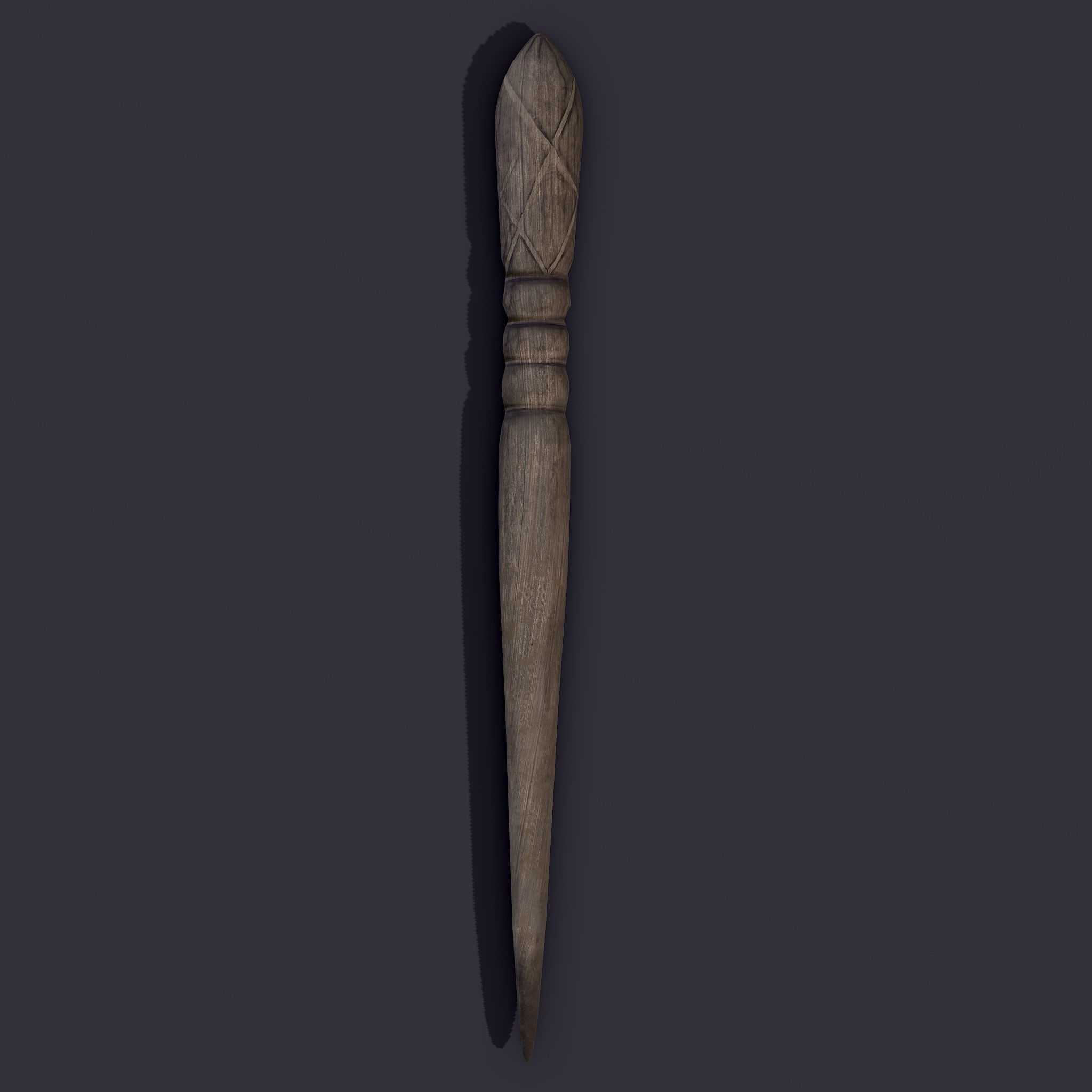 Medieval Needles Makeup Pieces Low-poly 3D model_11