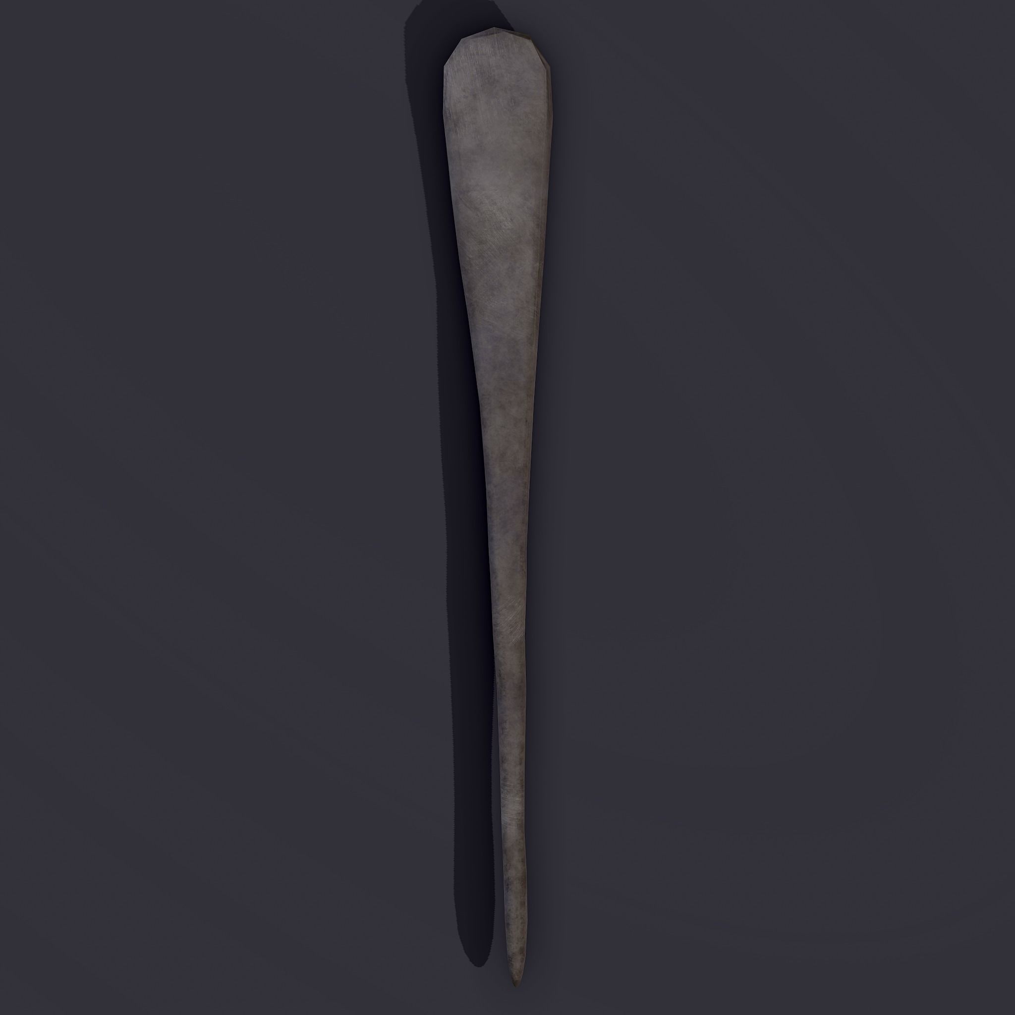 Medieval Needles Makeup Pieces Low-poly 3D model_10