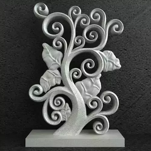 Floral Carving Ornament 001 