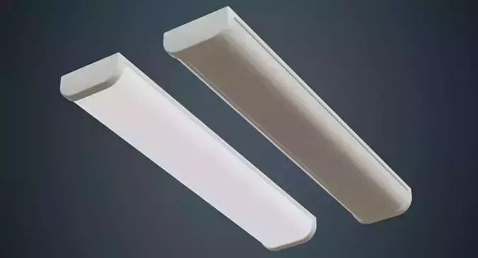 Fluorescent Bulb 2A Low-poly 3D model
