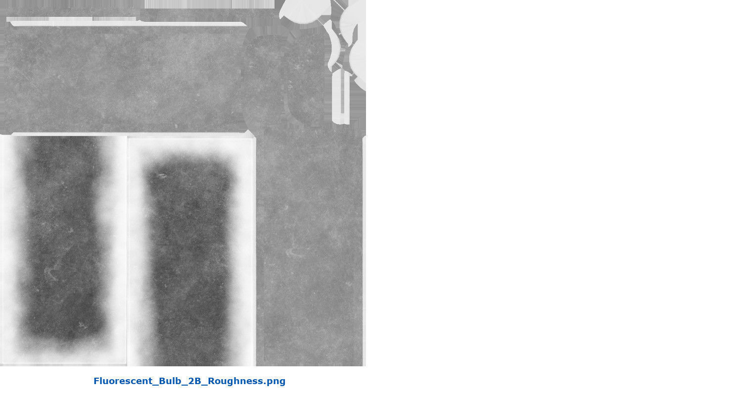 Fluorescent Bulb 2B Low-poly 3D model_11