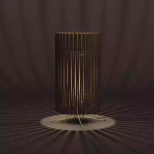 Graypants Kerflight T2 Table Lamp Low-poly 3D model