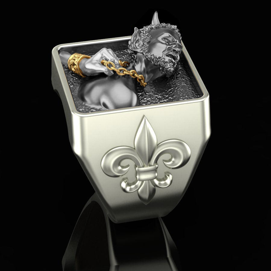 Ring On a leash 3D print model_1