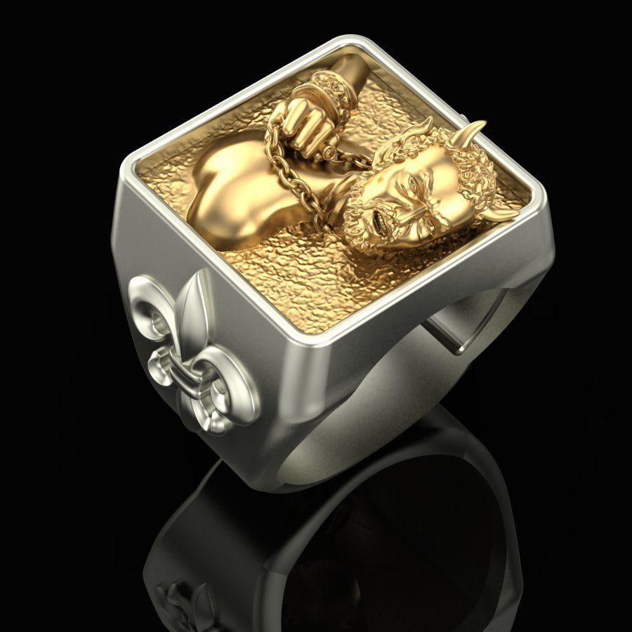 Ring On a leash 3D print model_4