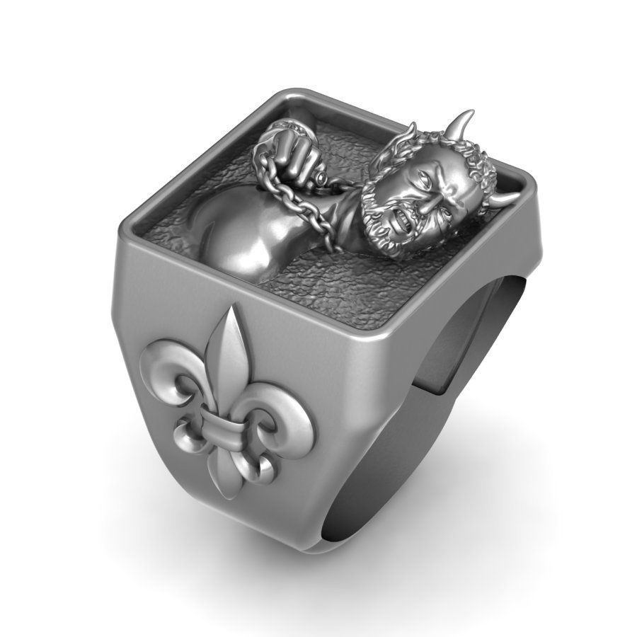 Ring On a leash 3D print model_5