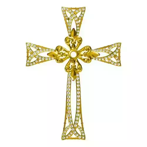 JCD Format Gold criss-cross pendant jewelry cad programs