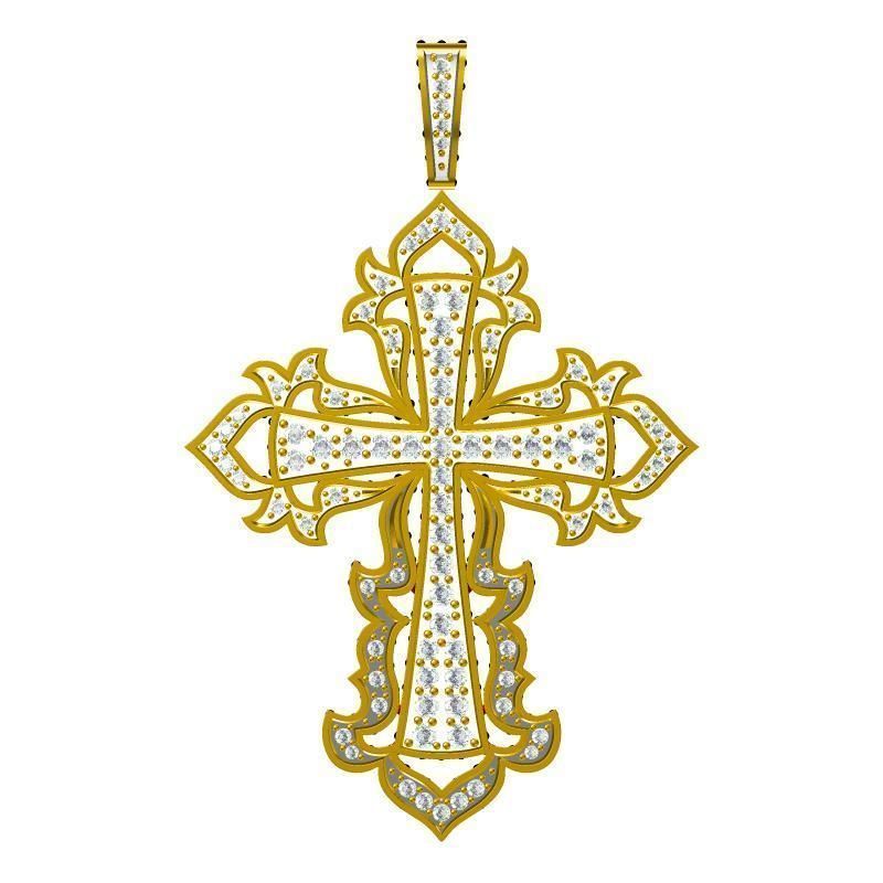 JCD Format Gold criss-cross pendant criss-cross pendant cad 3D print model