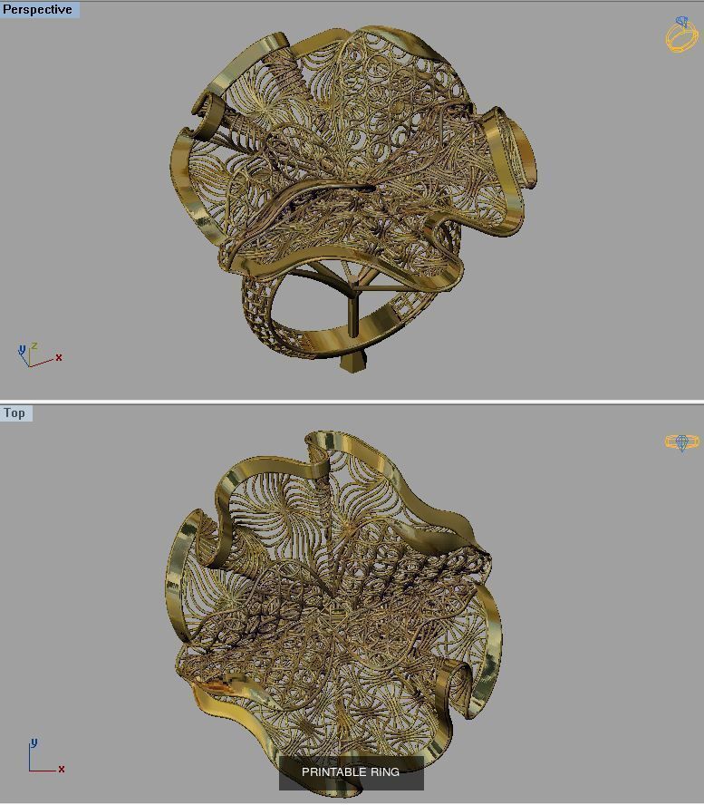 PRINTABLE FUSION 90 RING 3D Model Collection_90