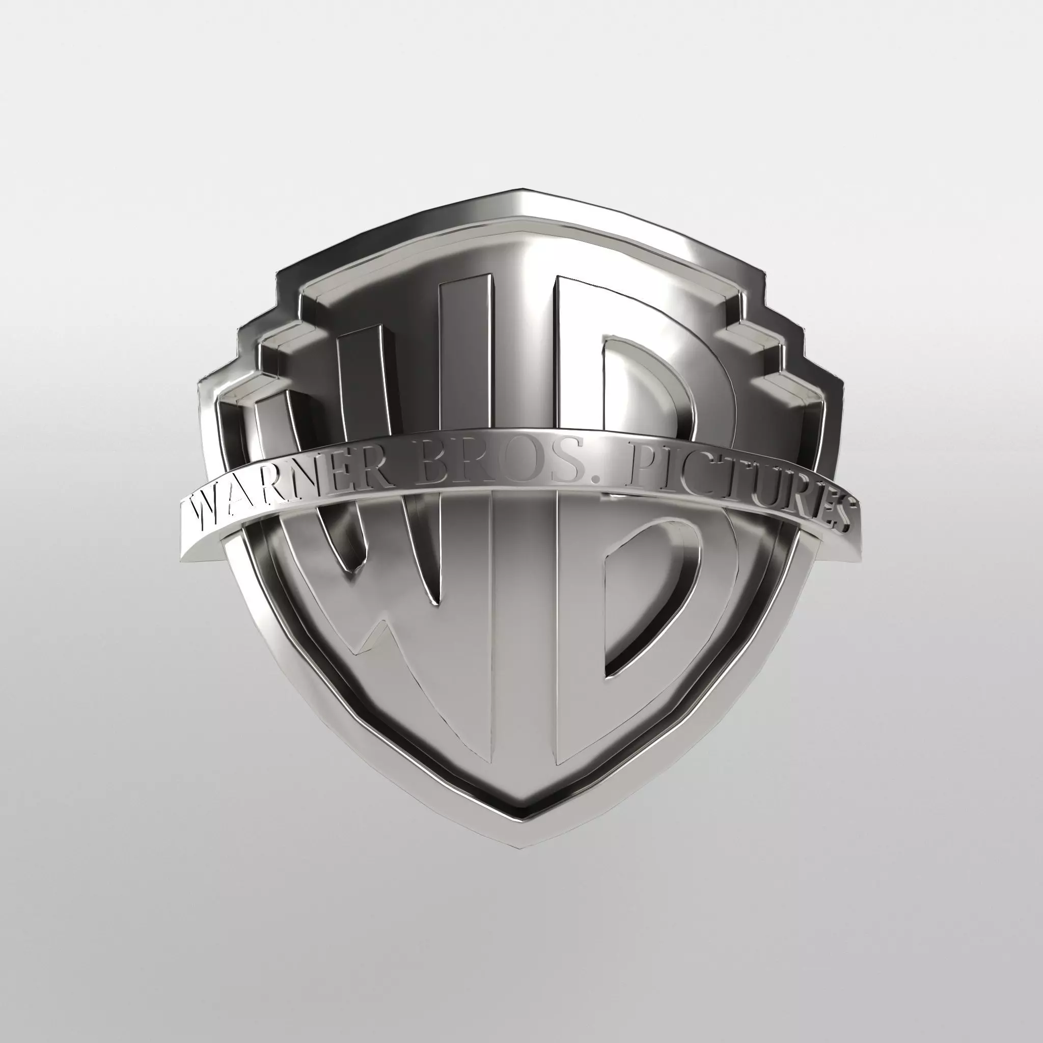 Warner Logo v2 007 Free low-poly 3D model