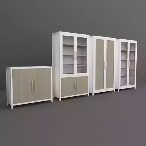Cabinet Set of office furniture with doors and drawers