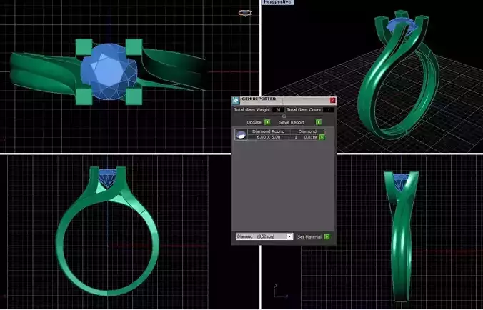 Solitaire Ring  3D print model