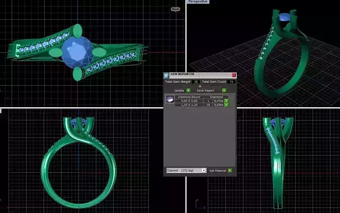 Solitaire Ring  3D print model