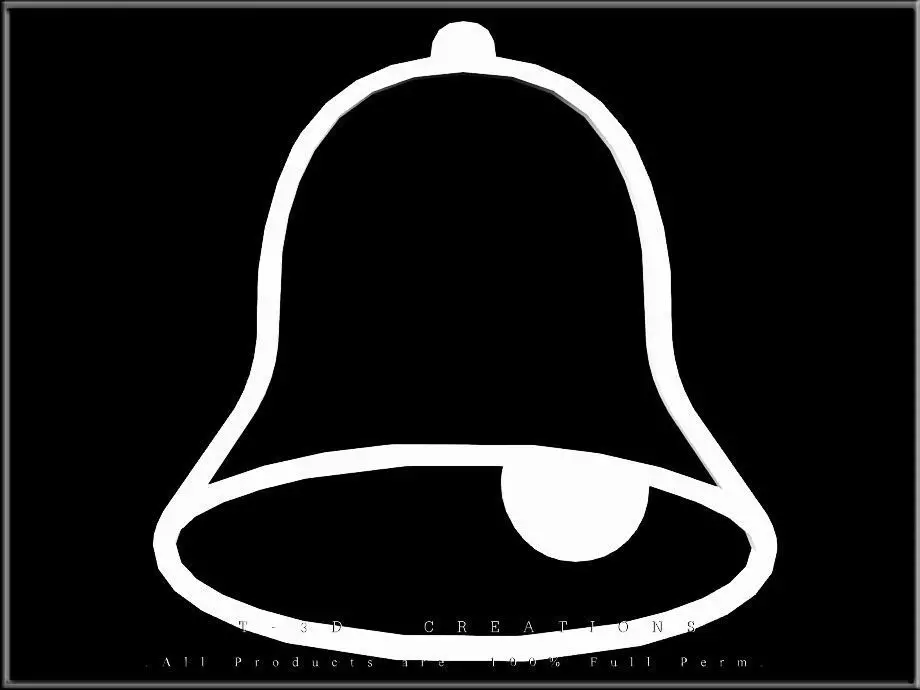 BELL - Model decal Low-poly 3D model