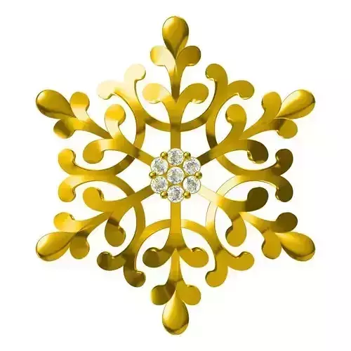 JDC Vintage flower shape pendant jewelry cad programs