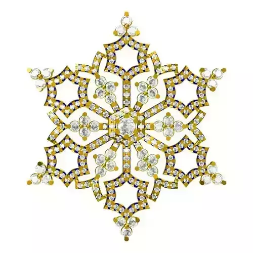 JCD Format Vintage flower shape pendant design