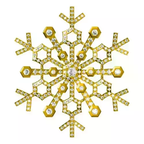 JCD Format Vintage flower shape pendant