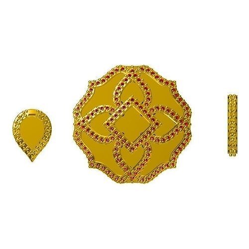 JCD Format Vintage flower shape pendant 3d jewellery 3D print model