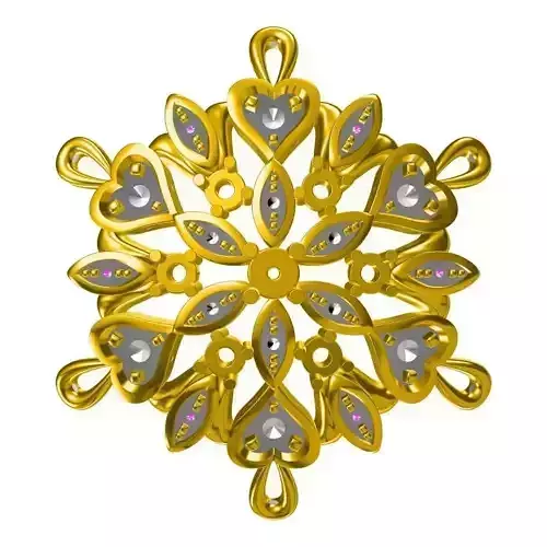 JCD Format Unique flower shape pendant course