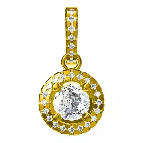 JCD Format Rose gold flower shape pendant jewelry