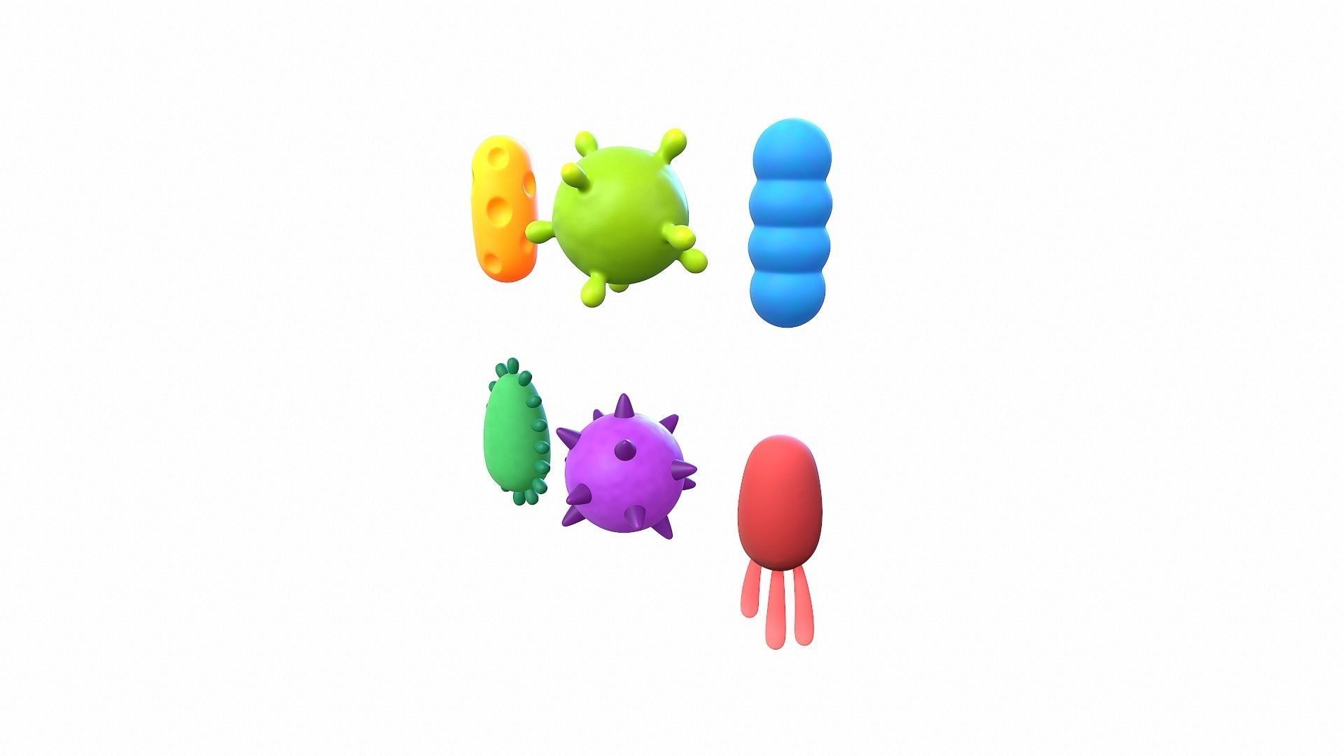 Bacteria Pack 3D model_8