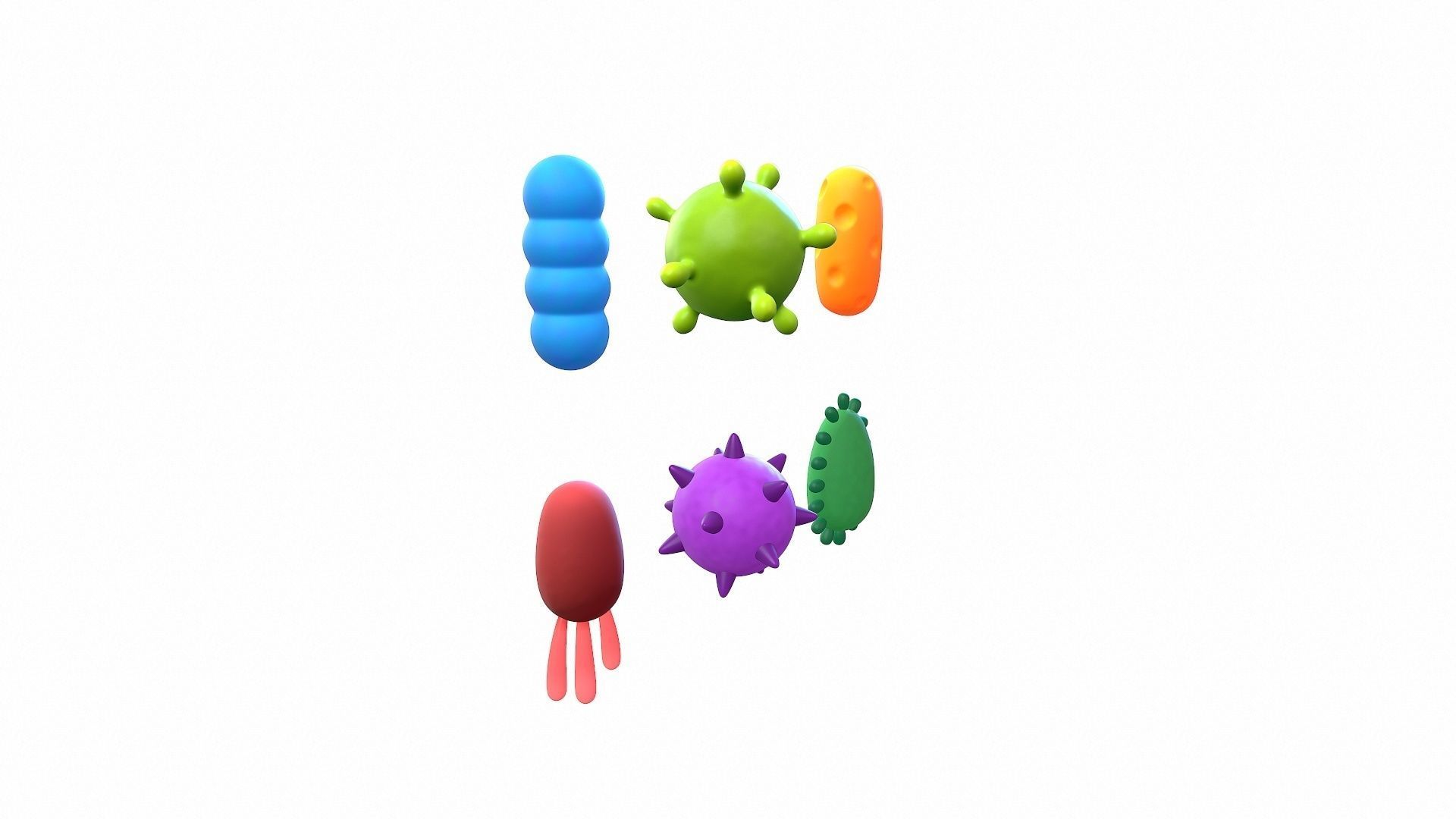 Bacteria Pack 3D model_9