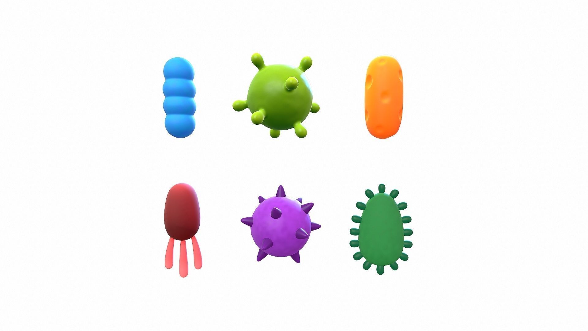 Bacteria Pack 3D model_10