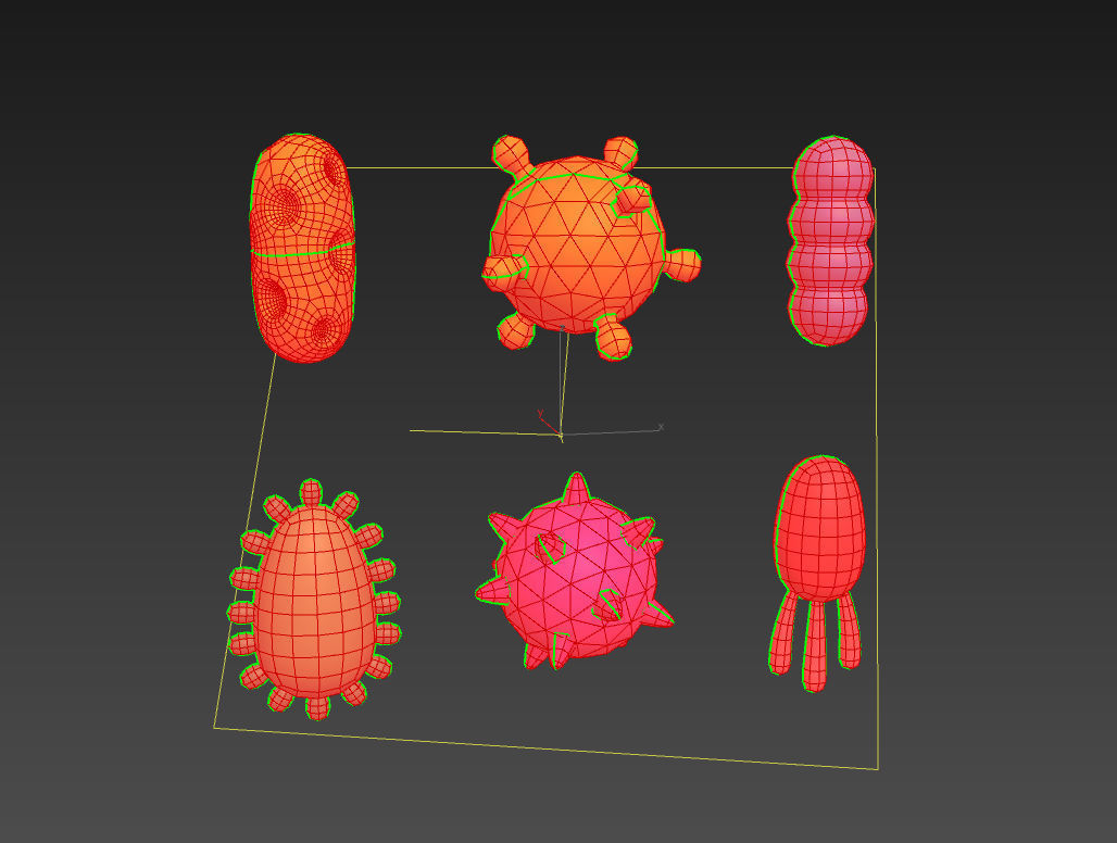 Bacteria Pack 3D model_30
