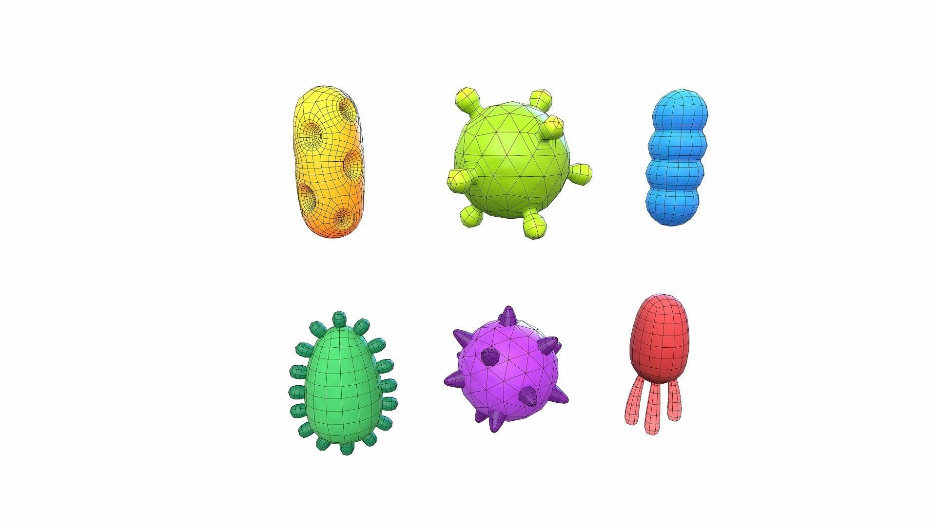 Bacteria Pack 3D model_13
